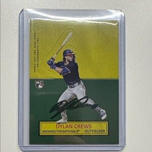 2025 topps archive Dylan Crews rookie stand up pop out card